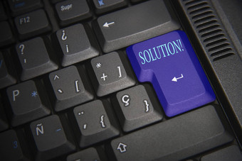 黑色的键盘蓝色的关键词解决方案