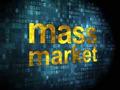 市场营销概念质量市场数字背景