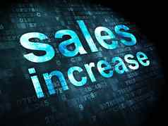 市场营销概念销售增加数字背景