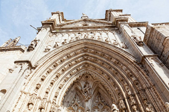入口大教堂托莱多结构化哥特时段托莱多西班牙