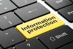 保护概念信息保护电脑键盘背景