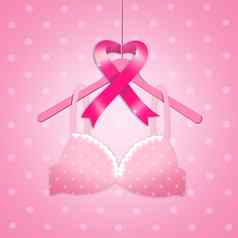 乳房癌症预防粉红色的丝带