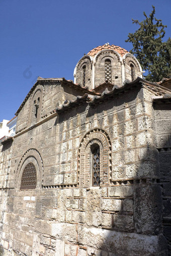 教堂帕纳吉亚卡普尼卡雷亚雅典希腊