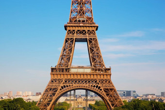 埃菲尔铁塔塔部分巴黎法国