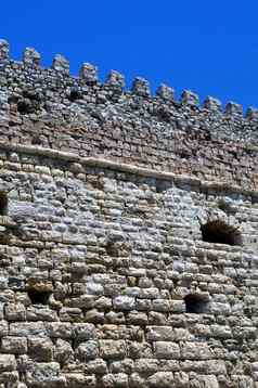强化威尼斯城堡有种克里特岛希腊