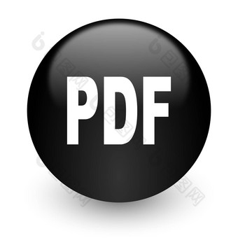 PDF黑色的光滑的互联网图标