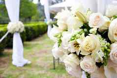 婚礼选框花束玫瑰
