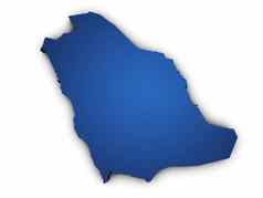 地图沙特阿拉伯形状
