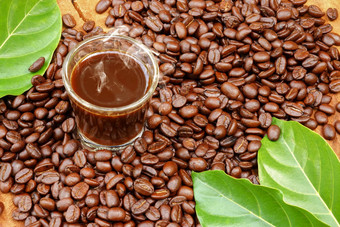 咖啡咖啡豆木背景