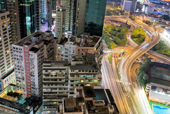 在香港香港4月在香港香港晚上天际线晚上