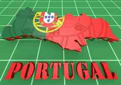 地图插图葡萄牙地图