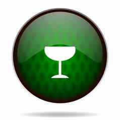 酒精绿色互联网图标