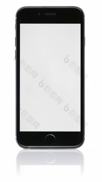 苹果空间灰色的iPhone空白屏幕