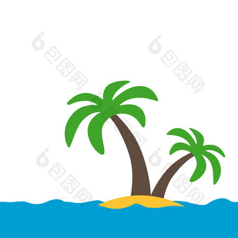 象征热带岛