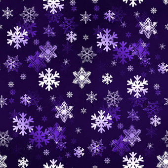 黑暗淡紫色雪花