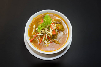 kaeng挂莱伊MOO猪肉咖喱北部泰国食物
