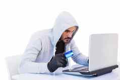 窃贼在线购物移动PC信贷卡
