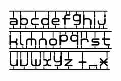 小写字母字母玩具风格孤立的白色背景