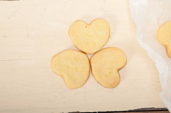心形状的酥饼情人节饼干