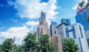 曼哈顿天际线建筑摩天大楼纽约城市