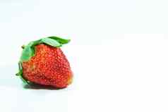 草莓白色背景