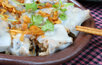 越南食物大米面条卷