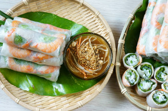 越南食物goicuon沙拉卷