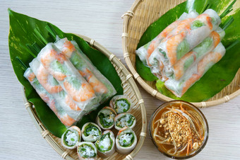 越南食物goicuon沙拉卷