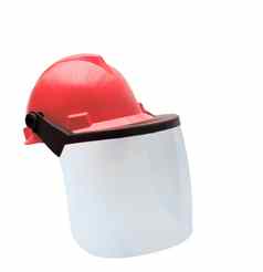 红色的建设头盔