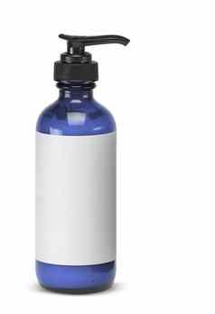 塑料瓶皮肤护理产品白色背景