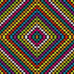色彩斑斓的菱形背景少数民族饰品