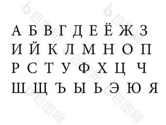 俄罗斯字母