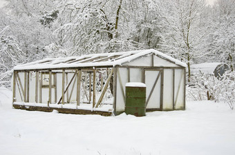 雪塑料温室温室<strong>冬至</strong>农场花园