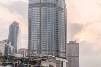 在香港香港4月在香港香港天际线春天一天