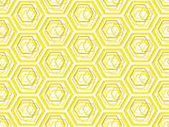 程式化的蜜蜂honeycombsgeometric无缝的模式
