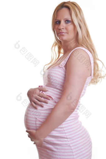 怀孕了女人持有肚子