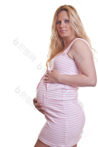 怀孕了女人持有肚子