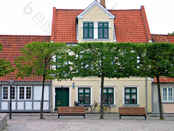 丹麦房子欧登塞丹麦
