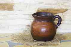 粘土壶陶瓷花瓶