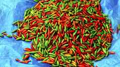 新鲜的辣椒有机蔬菜市场