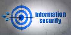 安全概念目标信息安全墙背景