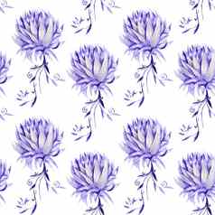 文艺复兴时期的模式紫色的花