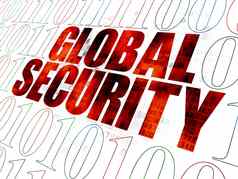 安全概念全球安全数字背景