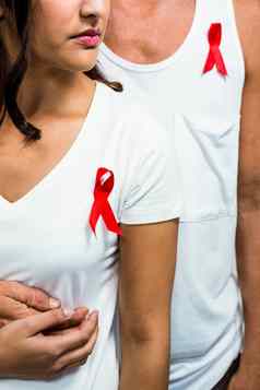 夫妇支持艾滋病意识