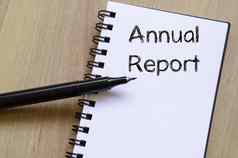 年度报告写笔记本