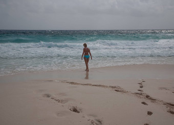 <strong>比基尼女孩</strong>加勒比海海滩