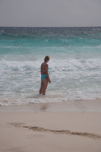 <strong>比基尼女孩</strong>加勒比海海滩