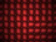 纹理皮革绗缝沙发红色的颜色