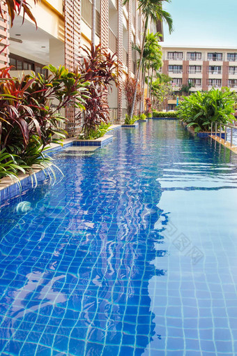 泰国酒店池视图