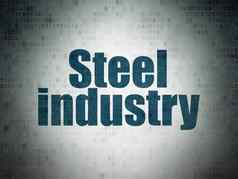 行业概念钢行业数字纸背景